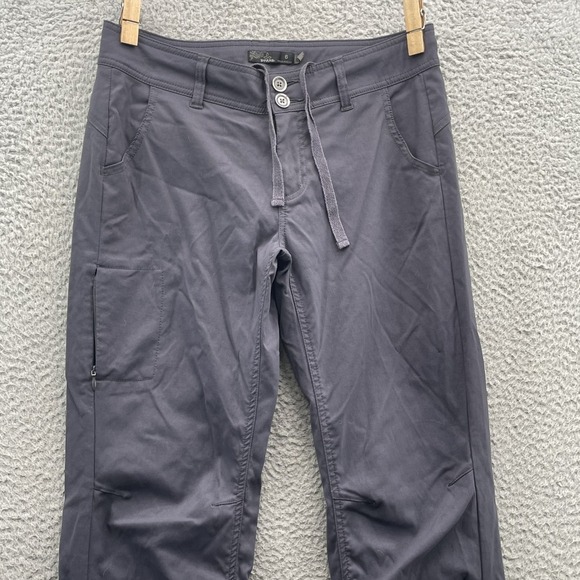 PrAna Hiking Pants Womens 6 Roll Up Performance Outdoor Hiking Workwear Gorpcore - Picture 4 of 14